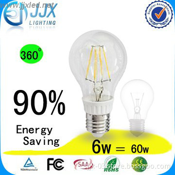 Hot sale US market led filament bulb 6w 4W 8W